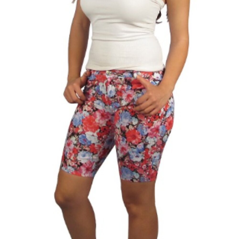 Floral print bermuda shorts